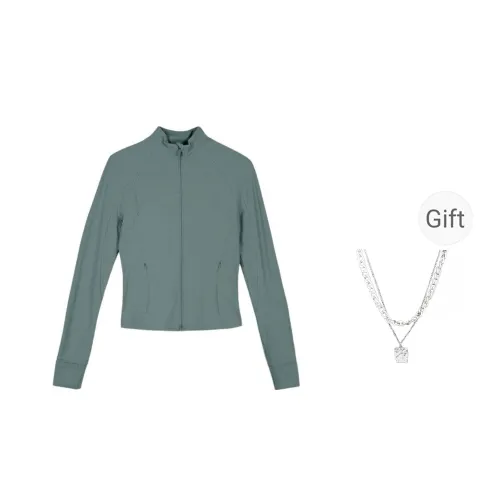 Lululemon DefineNulu™ Jackets Coats Women's Medium Forest Green/MEFO Comes With Necklace