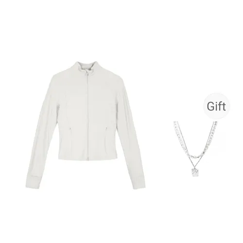 Lululemon Define Jacket Women's Bone White With Necklace Included