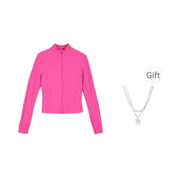 Lululemon Define Jacket Women's Speed Pink With Free Necklace