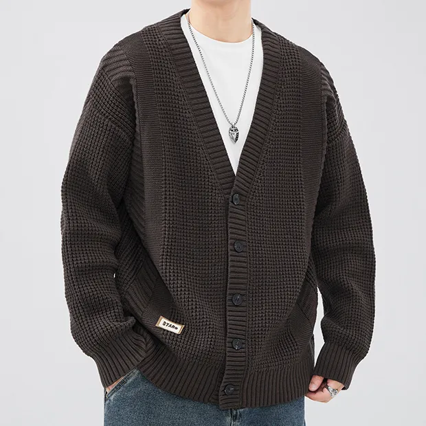【dme】 Sweater Men's Dark Coffee-2