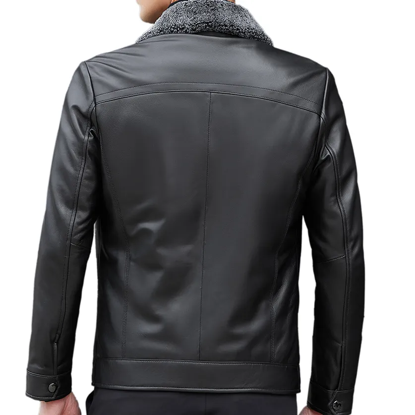 KAISER Leather Jacket Men's Black