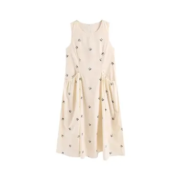 WOWI KCKS Sleeveless Dress Women's Apricot