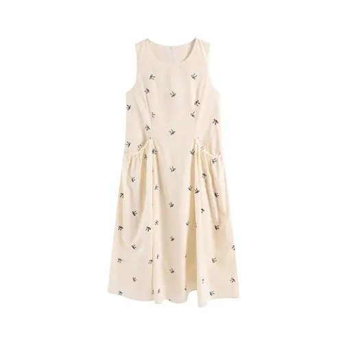 WOWI KCKS Sleeveless Dress Women's Apricot