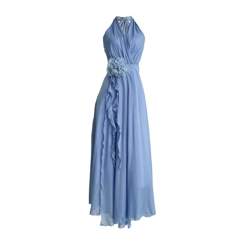 WOWI KCKS Sleeveless Dress Women's Blue-0