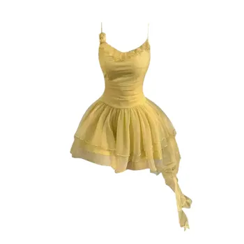 DEDY Slip Dresses Women's Green