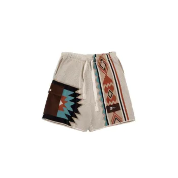 MADEN Casual Shorts Men's Diamond Multicolor