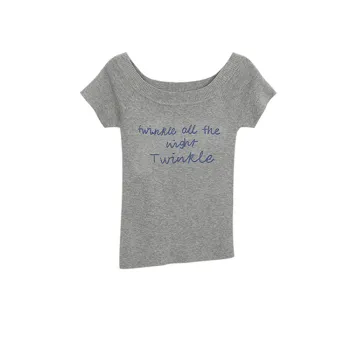 QUIET ANGEL T Shirt Women's Gray