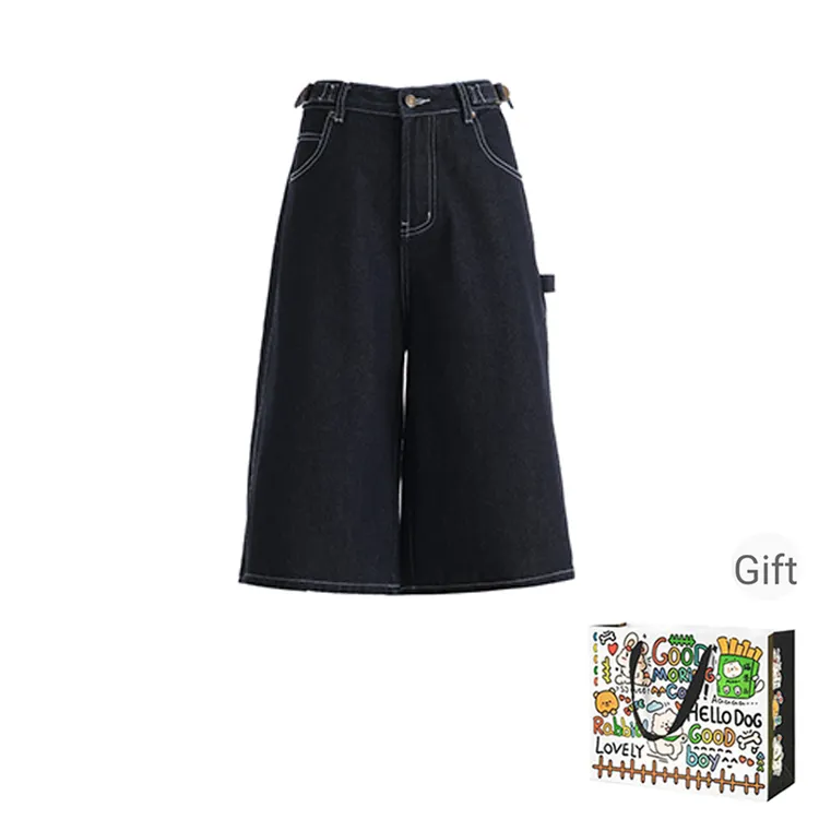 HAPG Denim Shorts Women's Blue-0