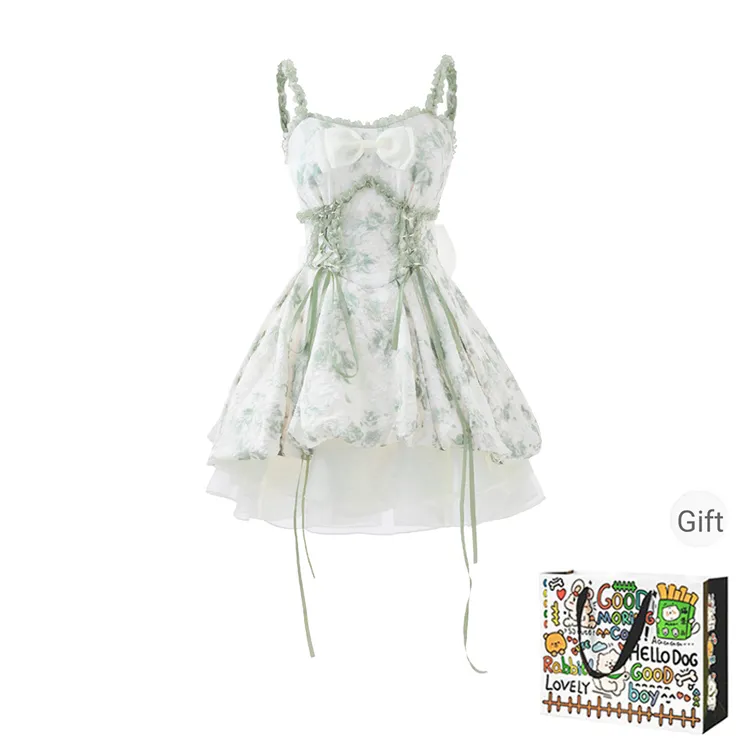 HAPG Slip Dresses Women's Green-0