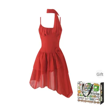 HAPG Slip Dresses Women's Red