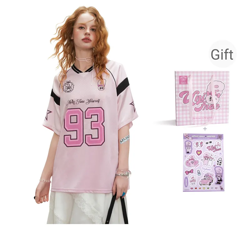 UNIFREE x AISILELIANMING T Shirt Women's Pink-0
