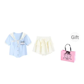 Spicy Gals Skirt Set Women's Blue Apricot