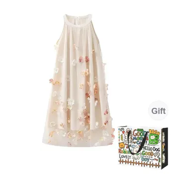 Dippanis Sleeveless Dress Women's Apricot