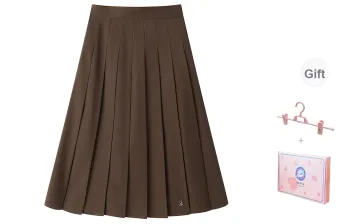 Tokyo Season Casual Long Skirt Women's Brown Skirt