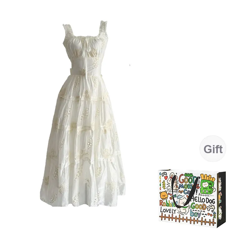 Dippanis Sleeveless Dress Women's Apricot-0