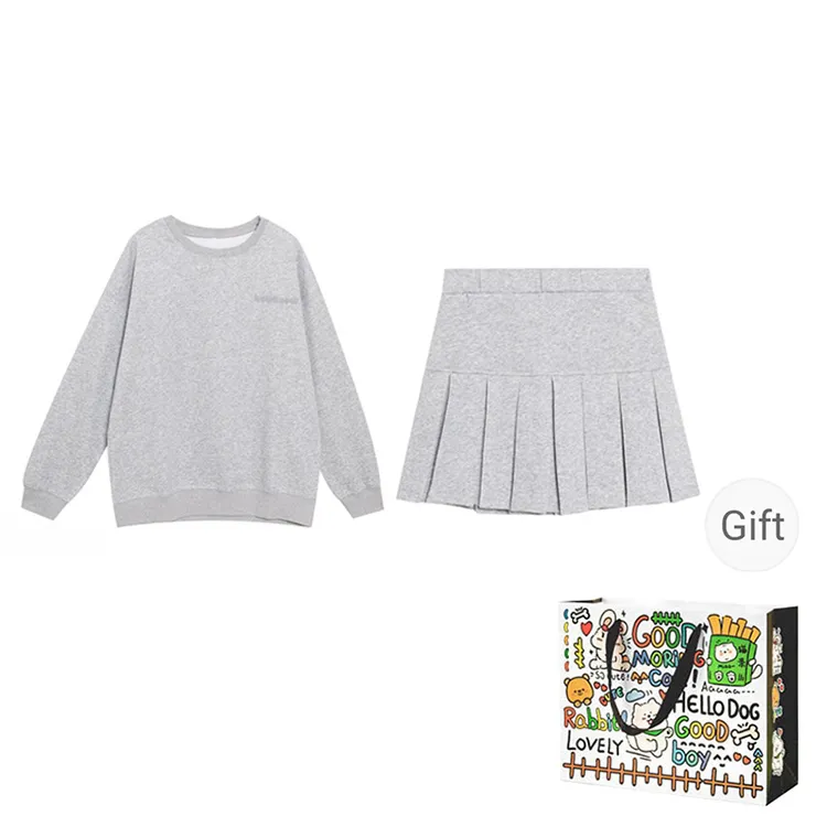 Dippanis Two Piece Skirt Sets Women's-0