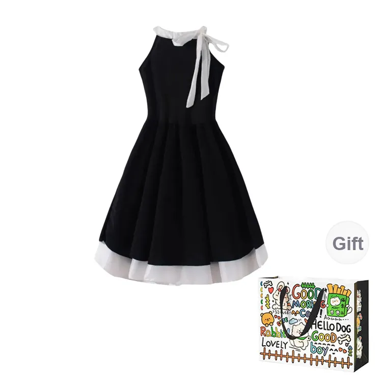 Dippanis Sleeveless Dress Women's Black-0
