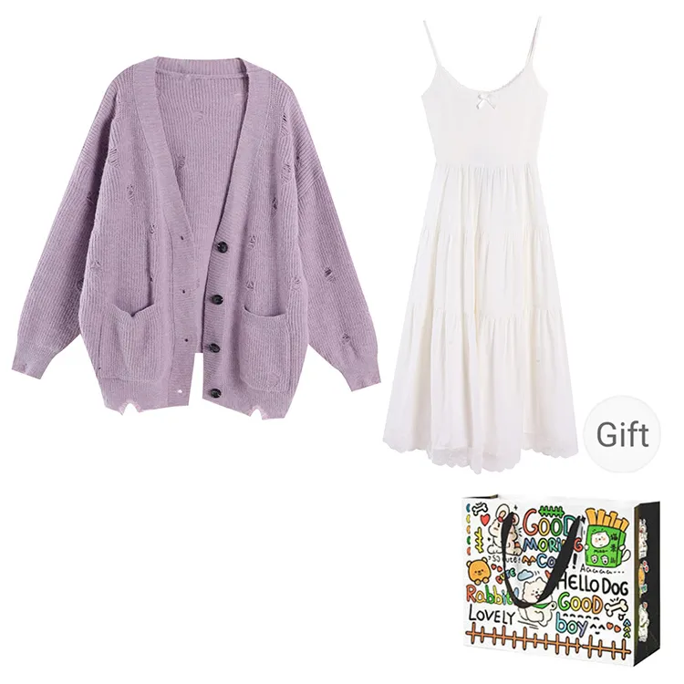 Dippanis Two Piece Skirt Sets Women's-0