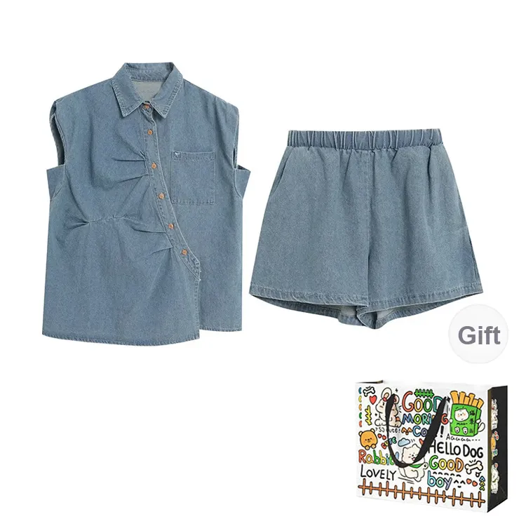 Dippanis Casual Suit Women's Light Blue-0