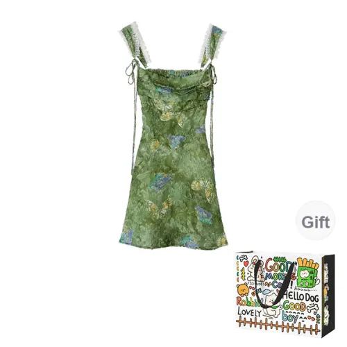 Dippanis Slip Dress Women's Green