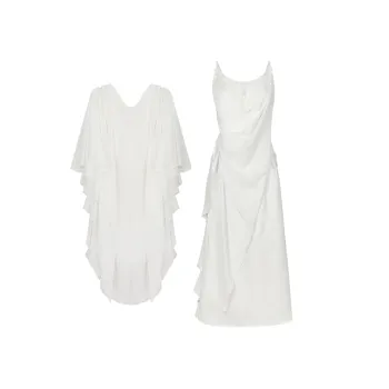 ANNIBUHUO Skirt Set Women's White