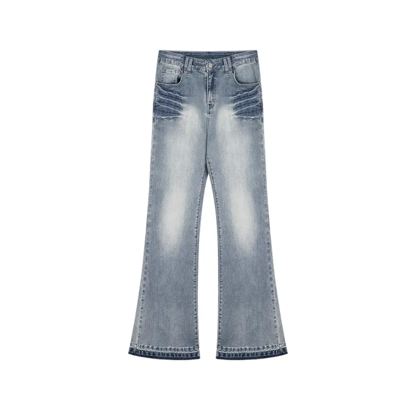 ANNIBUHUO Jeans Women's Denim Blue-0