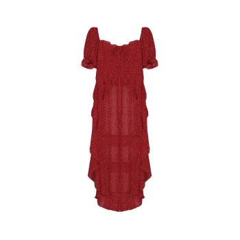 ANNIBUHUO Short Sleeved Dresses Women's