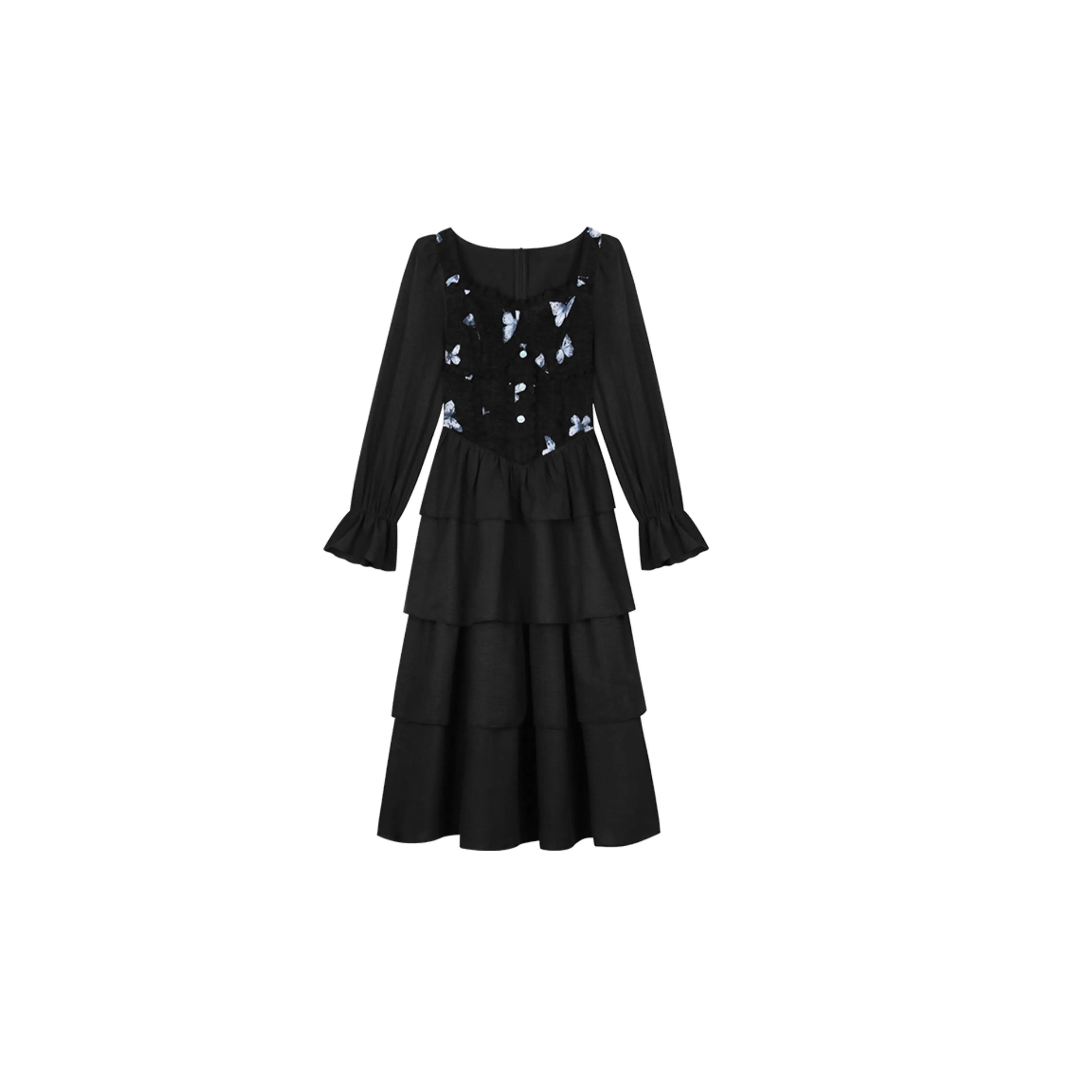 Annie, The Dark Child Long Sleeved Dress Women's Black