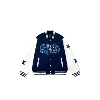 KZDALL Baseball Jacket Unisex Navy Blue