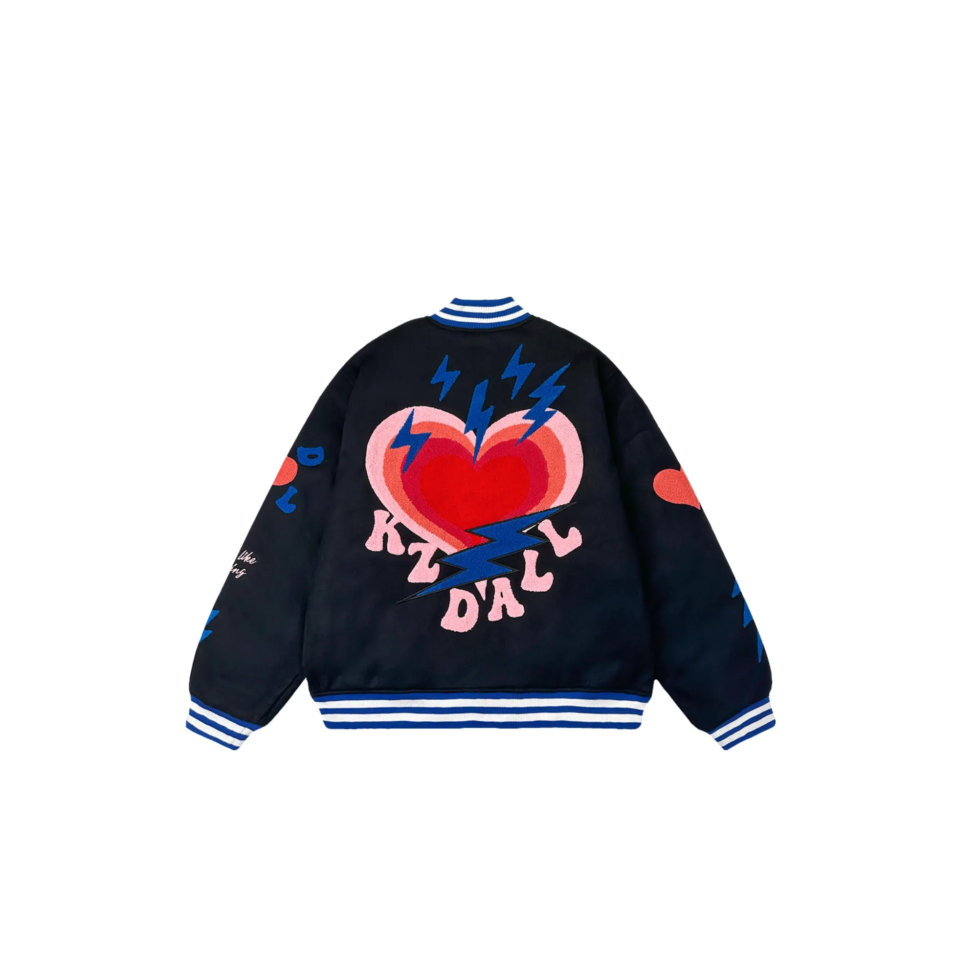 KZDALL Baseball Jacket Unisex Black