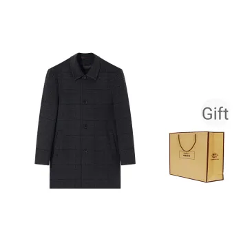 SEVEN Coats Men's Gift Bags Charcoal Gray
