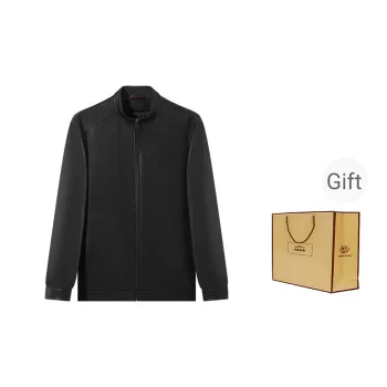 SEVEN Thickened Warm Leather Jacket For Fall And Winter Men's Black
