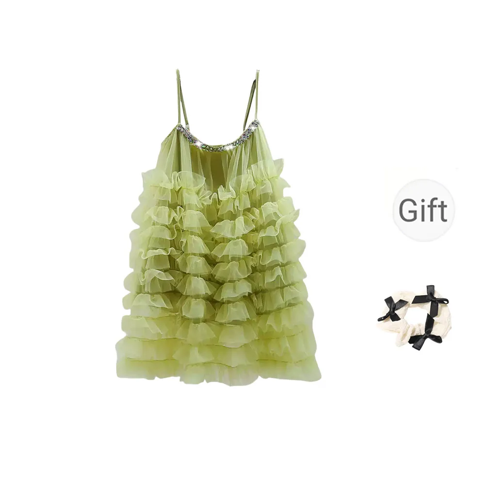 CPAURA Slip Dress Women's Green
