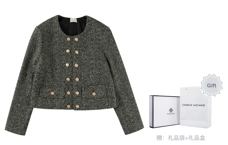 Charlie Luciano Jacket Unisex Dark Gray-0