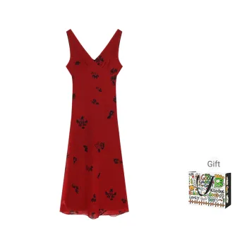 BVODE Sleeveless Dress Women's Red