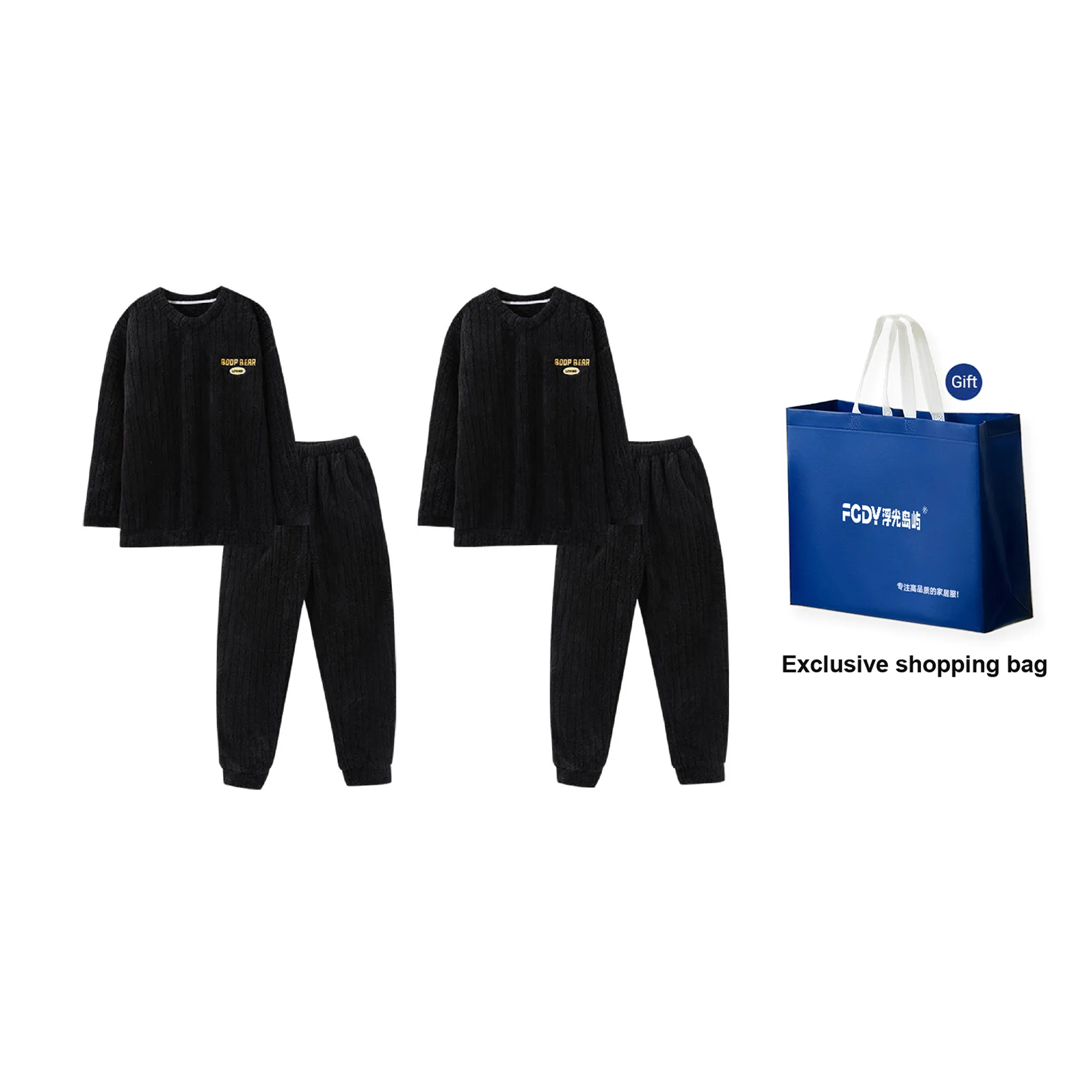 Floating light islands Unisex Pajama Sets