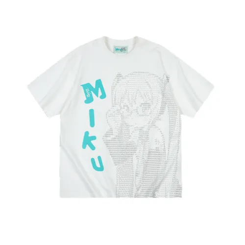 MR.ENJOYDA MONEY Hatsune Miku, Collaboration Белая Унисекс Футболка