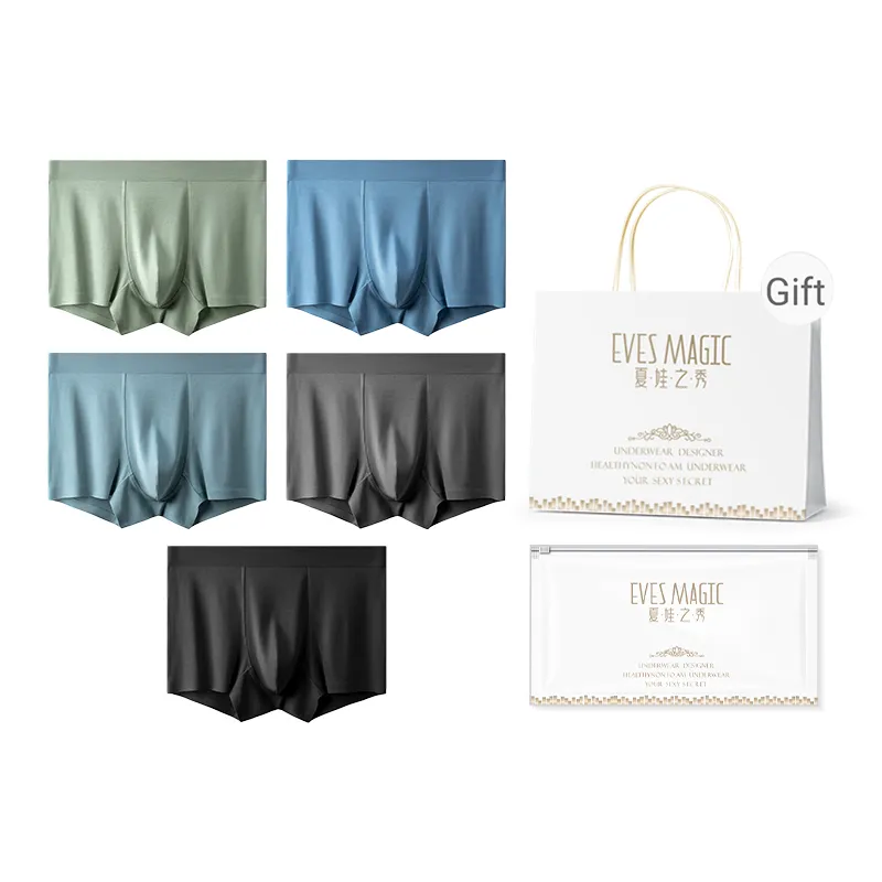 XIA.WA.ZHI.XIU Underpants Men's Shopping Bag 5 Pack