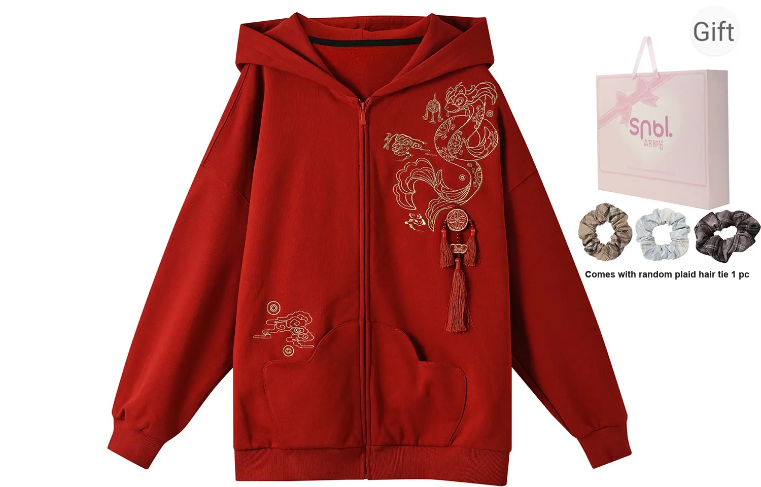 SNBL Snake Year Collection Sweatshirts Women's Red
