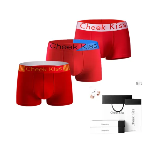 Cheekkiss Нижнее белье Подарочная коробка Мужской 3 пачки красного цвета