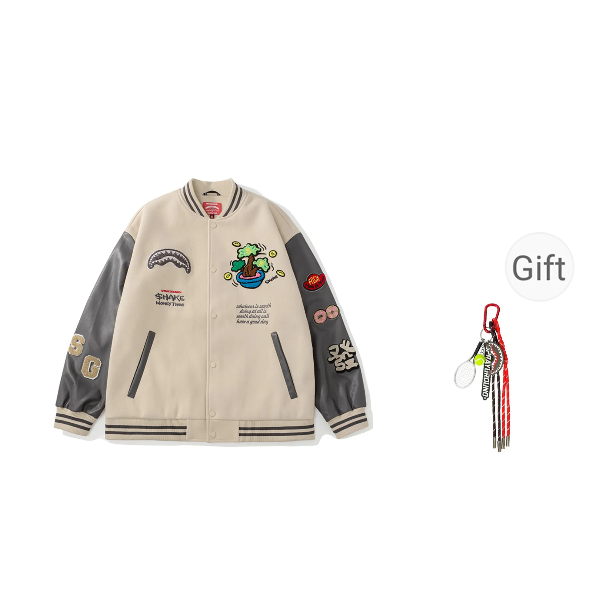SPRAYGROUND x YAOQIANSHU Baseball Jacket Unisex