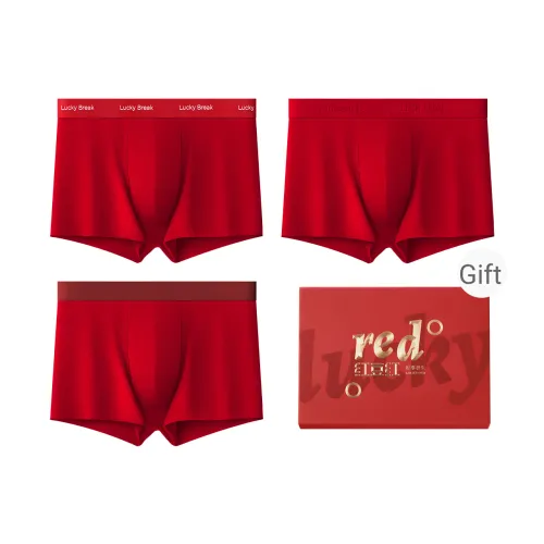 Red Bean Нижнее белье Мужское 3 упаковки в подарочной коробке