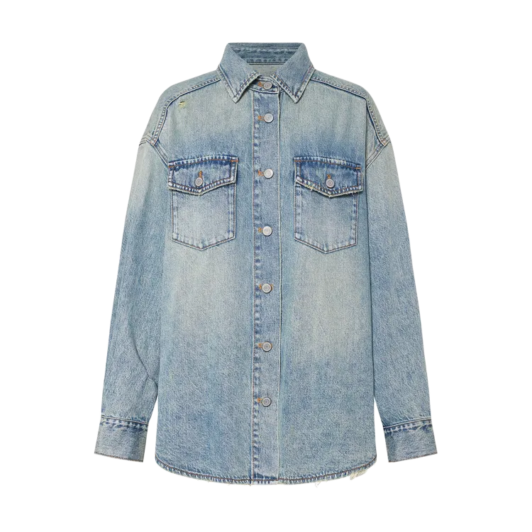 MO CO Джинсовый синий Женская Джинсовая куртка