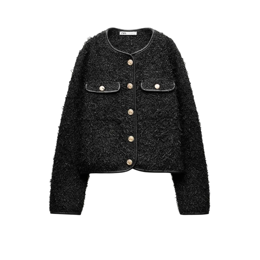 ZARA Куртки и Пальто Женские Черные