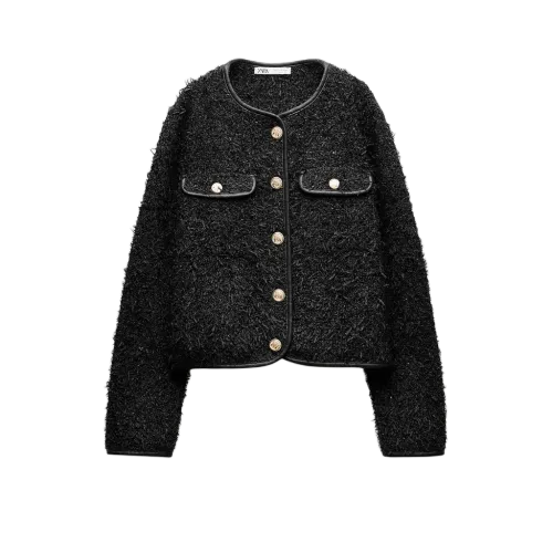 ZARA Куртки и Пальто Женские Черные