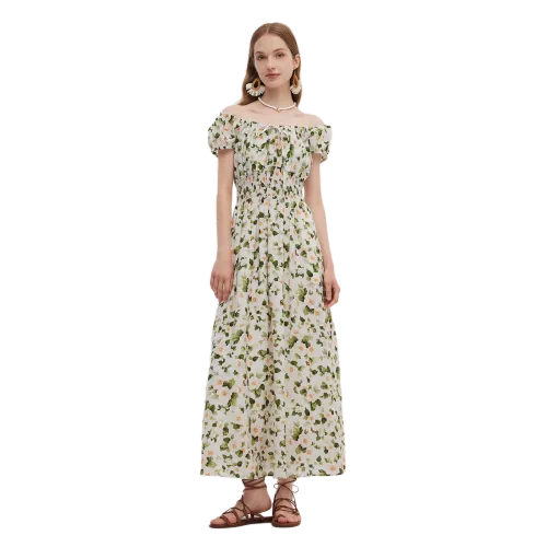 GOELIA Короткий рукав Платье Женское