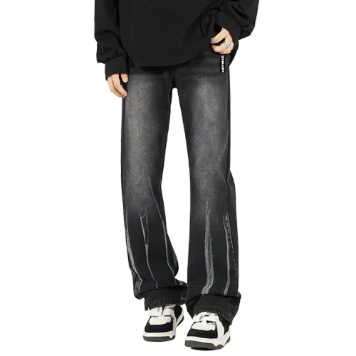 GET MAX GIFT Черные унисекс джинсы