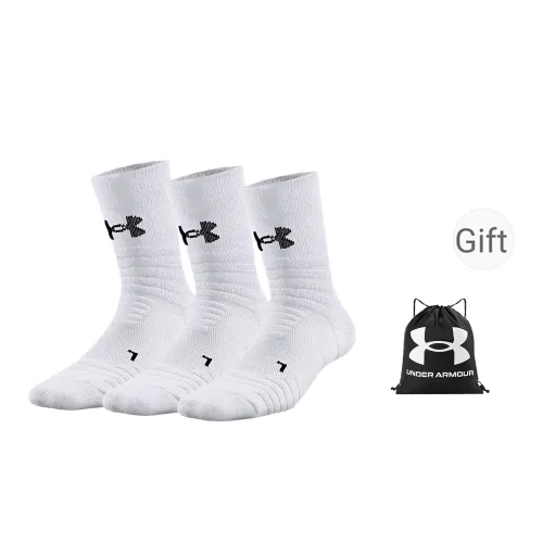 Under Armour Баскетбольные носки унисекс 3 упаковки 6 пар 9 пачек белые
