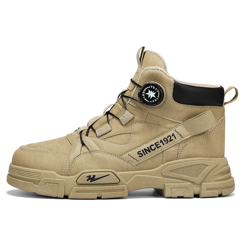 DOUBLE STAR 88 Martin Boots Unisex Khaki/Khaki Fleece Lined/Black/Black Fleece Lined
