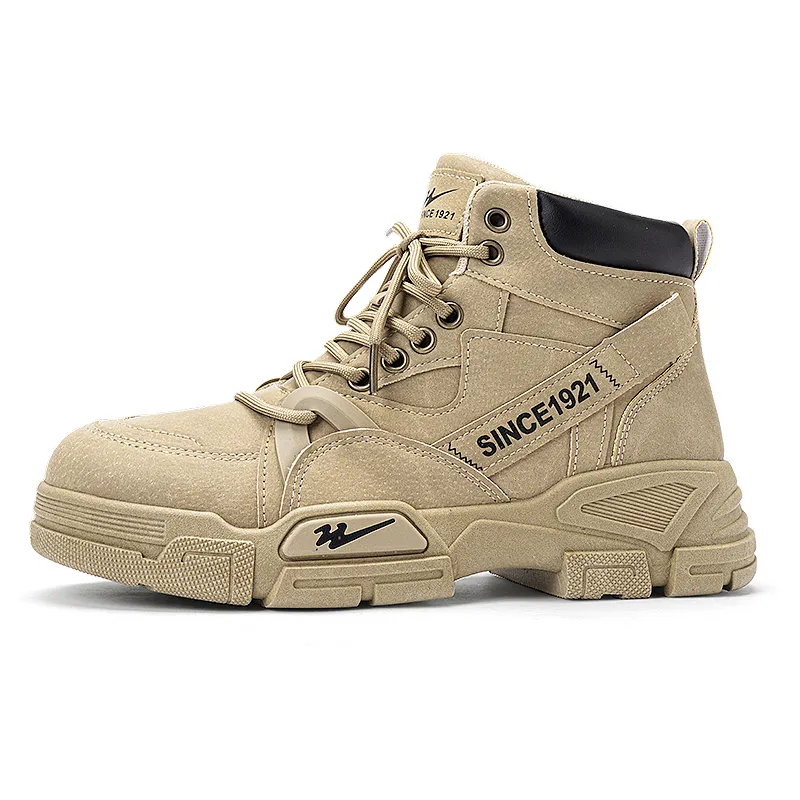 DOUBLE STAR 88 Martin Boots Unisex Khaki/Gray/Black